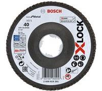 Disque X-Lock lamelle déporté Best Metal BOSCH Ø125 Grain 40 - 2608619201 Bleu G