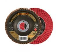DISQUES A LAMELLE INOX JUMBO LONGLIFE.RHODIUS - DIAM. 125X22.23 GR.40
