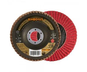 DISQUES A LAMELLE INOX JUMBO LONGLIFE.RHODIUS - DIAM. 125X22.23 GR.40