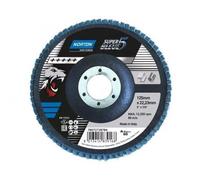 Disques à lamelles bombés Super Bleue 5 - Ø125x22mm - grain 80 - x10 NORTON