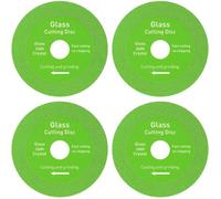 Disques à tronçonner le verre 125 mm - Disque diamant professionnel - Lot de 4 - Ultra - fin (1 mm)