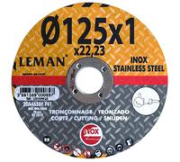 Disques à tronçonner LEMAN 125 x 1 6 x 22 23 mm acier