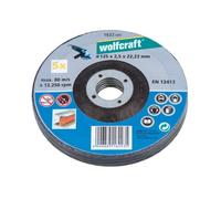 Wolfcraft Disques à tronçonner pour métal 1622300 Ø125 x 2,5 mm argent Pack de 5