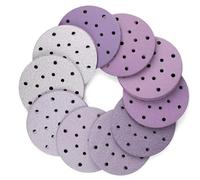 Disques abrasifs 6 pouces, 17 trous, grain 60-2000, papier de verre sec et humide for le polissage du bois et du métal des voitures(2000 Grit 5 Pcs)
