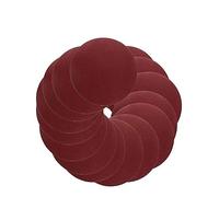 Disques abrasifs autocollants 200 mm grain 80, lot de 15 sans trous, oxyde d'aluminium pour bois et métal