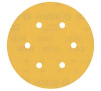 BOSCH Feuille abrasive EXPERT C470 a 6 trous, 150 mm, G 400, 50 pieces 2608900925