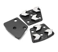 Disques abrasifs diamantés, série de 3, de forme trapézoïdale, calibre 16, pour béton