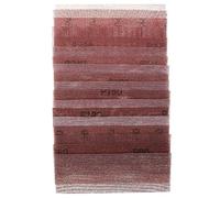 Disques abrasifs en 198x70mm, 10 pièces, papier abrasif sans poussière, crochet et boucle, for bois et métal, disques abrasifs tranchants(400grit)