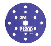 Disques abrasifs flexibles 3M Hookit, Purple, 150 mm, 15 trous, P1200, 25 pièces / paquet x5 morceau