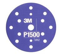 Disques abrasifs flexibles 3M Hookit, Purple, 150 mm, 15 trous, P1500, 25 pièces / paquet x5 morceau