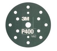 Disques abrasifs flexibles 3M Hookit, vert, 150 mm, 15 trous, P400, 25 pièces / paquet x5 morceau