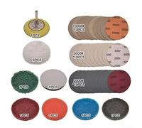 Disques Abrasifs Flockés 39pcs pour Polissage Auto | 39 disques assortis, grains variés, restauration complète, élimine l'opacité, facile à utiliser