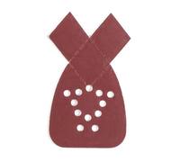 Disques abrasifs orbitaux Palm Mouse en oxyde d'aluminium | Brun rougeâtre 5-1/4x3-3/4 pouces for ponceuses orbitales à paume et à souris : grain 40-800 100 pièces(400 Grit)