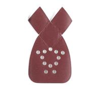 Disques abrasifs orbitaux Palm Mouse en oxyde d'aluminium | Brun rougeâtre 5-1/4x3-3/4 pouces for ponceuses orbitales à paume et à souris : grain 40-800 100 pièces(220-240 Grit)