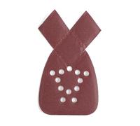 Disques abrasifs orbitaux Palm Mouse en oxyde d'aluminium | Brun rougeâtre 5-1/4x3-3/4 pouces for ponceuses orbitales à paume et à souris : grain 40-800 100 pièces(180 Grit)