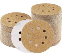 Disques abrasifs Premium, grain 40, 100 pièces, papier abrasif à bande auto-agrippante, 125 mm, 8 vitesses, pour ponceuses excentriques