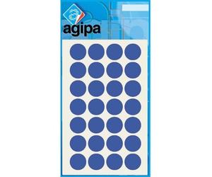 Disques adhésifs 15 mm bleu - sac de 168 - AGIPA - Étui de 168 pastilles adhésives