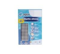 Disques adhésifs Agipa 8mm noir - etui de 2940