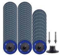 Disques de changement rapide en zircone, qualité P60, 50 pièces, diamètre 2 pouces (50 mm), avec support de 1/4" pour meuleuses angulaires