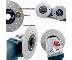 Disques de coupe à sec en diamant de 5 pouces, 125mm, dalleaux de porcelaine, carreaux de céramique, marbre, lame de coupe fine pour Machine à marbre, meuleuse d'angle 2pcs