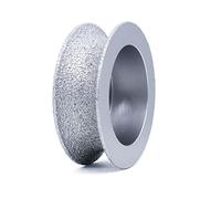 Disques de coupe diamantés pour meuleuse d'angle ， Meule diamantée brasée sous vide, fraise diamantée à nez arrondi, meule de profilage for pierre, granit, bord abrasif, 25 mm(25mm)