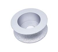 Disques de coupe diamantés pour meuleuse d'angle ， Meule diamantée brasée sous vide, fraise diamantée à nez arrondi, meule de profilage for pierre, granit, bord abrasif, 25 mm(30mm)