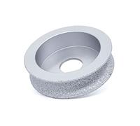 Disques de coupe diamantés pour meuleuse d'angle ， Meule diamantée brasée sous vide, fraise diamantée à nez arrondi, meule de profilage for pierre, granit, bord abrasif, 25 mm(15mm)