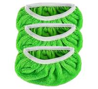 Disques de nettoyage pour balai à franges, microfibre réutilisable, usage polyvalent, lot de 20, vert