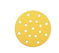 Disques de papier abrasif floqué de 15,2 cm à 17 trous pour une performance fiable sur les projets de finition automobile, la finition du bois et les applications de ponçage du mastic (grain 80)