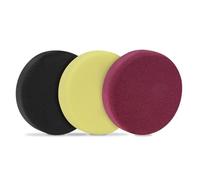 Disques de polissage 125mm - en mousse - pour polisseuses - Kit de démarrage - 3 pièces