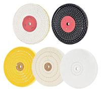 Disques de polissage de 150 mm, lot de 5, pour meuleuse d'établi