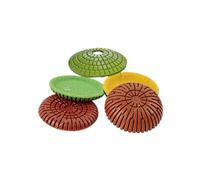 Disques De Polissage Diamant Convexes 100mm 4 Pouces Usage Humide Et Sec | For marbre granit terrazzo pierre béton(A type,Each grit one Piece)