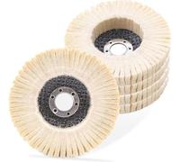 Disques de polissage en feutre Wolfilz, lot de 5, pour meuleuses d'angle, voiture et mur