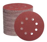 Disques de ponçage 125 mm - Pack 105 pièces (P40→P600), 8 trous, auto-agrippant