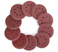 Disques de Poncage 150 Pieces WORKPRO, Disques Abrasifs de 125mm avec 8 Trous, Grain 60, 80, 100, 120, 150,180, 240, 320, 400, 600 pour Polissage, Derouillage, Finition