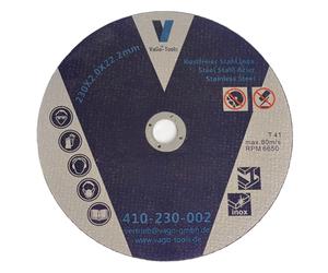 Disques de tronçonnage, disques flexibles, meuleuses d'angle / meuleuses sans fil, diamètre 230 mm, épaisseur 2,0 mm, lot de 100 pièces