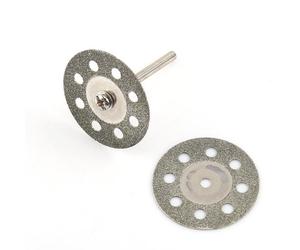 Disques diamant Dremel, Disque dremel, Lot De 10 Disques De Coupe Diamant 30 Mm 8 Trous, Disques diamant Avec 2 Mandrins