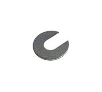 Disques en U en acier, zingué et aluminium. Disque en U ouvert, disque en U avec fente, disque de distance ouvert, lot de 10 (acier inoxydable, M8 x 23,5 x 1,5 (10 pièces))