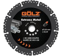 Disques Extreme Metal Ø125 22,2 GOLZ - EM-125