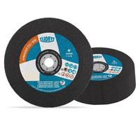 Disques métalliques ultra-fins en acier inoxydable - Disques bruts pour une coupe rapide - Bras de ponçage pour les travaux sur bois - 230 x 19 mm - Gris