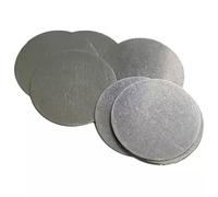 Disques Ultra-fins En Acier Inoxydable, Épaisseur 0,3 Mm, Non Poreux, 50 Pièces, 3 À 17 Mm(17mm)