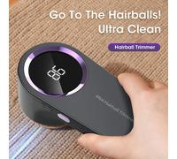 Dissolvant de peluches électrique Portable, dissolvant de granulés de Fuzz pour vêtements, affichage LED, Rechargeable pour vêtements, rasoir en tissu, dissolvant de peluches gris