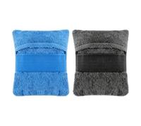 Dissolvant de sable de plage - 15 cm 2 pièces gadgets de plage réutilisables, gants de nettoyage du sable, applicateur en microfibre de 40 g, serviette douce texture éponge pour voyage, piscine