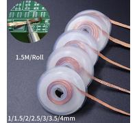 Dissouder ruban tressé cuivre soudage soudure soudure dissolvant 1/1.5/2/2.5/3/4mm fil à souder mèche étain plomb cordon Flux BGA outil de réparation