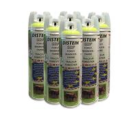 Distein Lot de 6 bombes de marquage pour forêts Jaune fluo 360