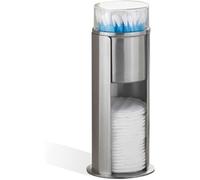 Distributeur 2-en-1 en acier inox pour cotons et tiges
