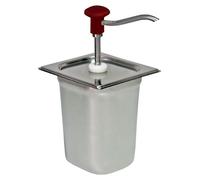 Distributeur à bouton-poussoir - 3 litres, rouge