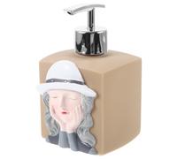 Distributeur à Pompe Rechargeable 330ml en Vinyle pour Lotion | Usage Multi-liquides, Organisation de Comptoir, Finition Lisse et Confortable, pour Lavabo et Bureau
