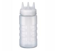 Distributeur à Sauce Transparent Triple 470 à 950 ml