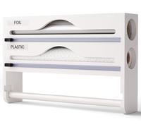 Distributeur Aluminium Et Film Alimentaire avec Porte Cuisine, Distributeur Film Alimentaire avec Coupeur, Derouleur Papier Alimentaire, Film, Alu, Papier De Cuisson
